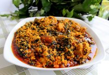 SCINTILLATING EGUSI OR VEGETABLE WITH TRIMMIMNGS?