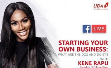 #UBAFACEBOOKLIVE: SECRETS OF STARTING A SUCCESSFUL BUSINESS