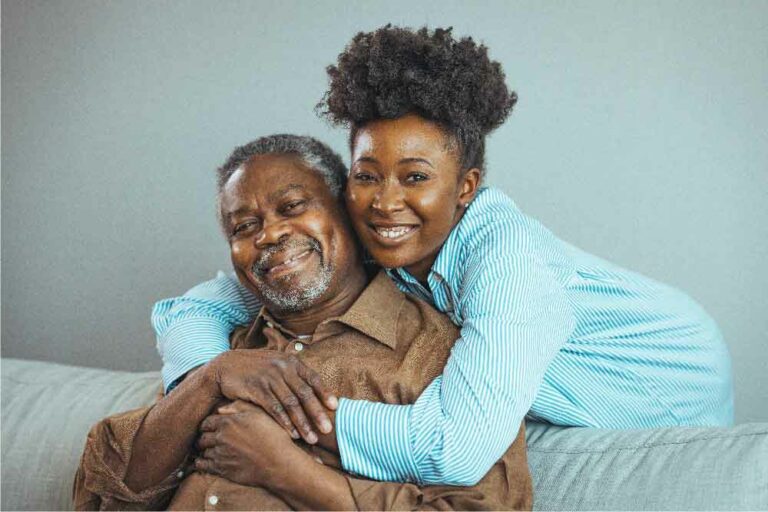 African Parent and daughter