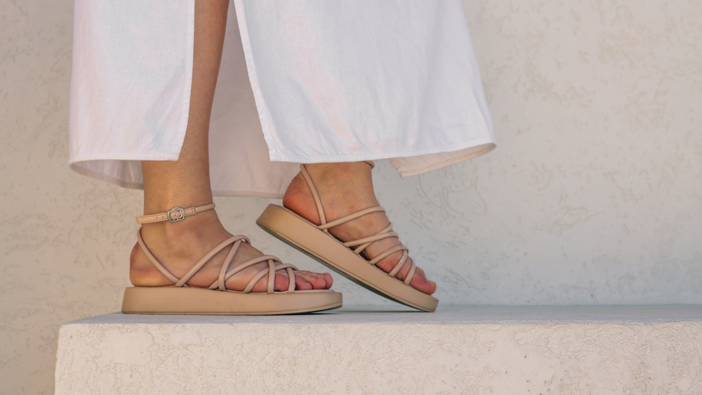 A pair of comfortable sandals for summer