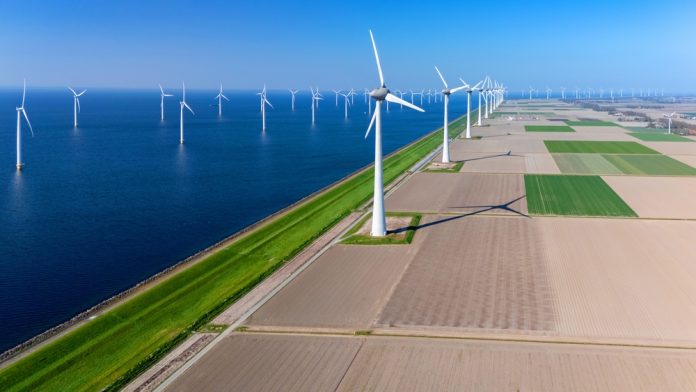 Extensive,Rows,Of,Offshore,Wind,Turbines,Line,The,Horizon,In Sustainable Energy