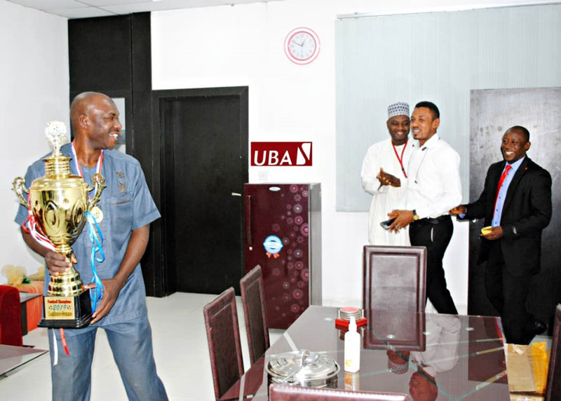 UBA Lions fc wins football trophy