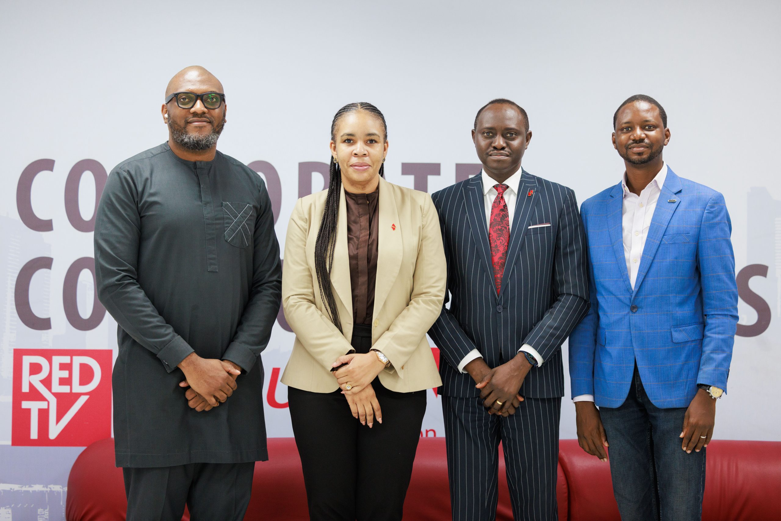 L-R: Senior Vice President, Wakanow, Gbolahan Salami, Group Head, Marketing & Corporate Communications, United Bank for Africa (Plc), Alero Ladipo; Head, Digital Banking, UBA, Olukayode Olubiyi and Vice President, Strategy and Growth, Lions Group Africa, Adebayo Abe, during the signing of an MoU partnership on the ‘Detty December campaign’ held at the UBA House, Marina on Thursday
