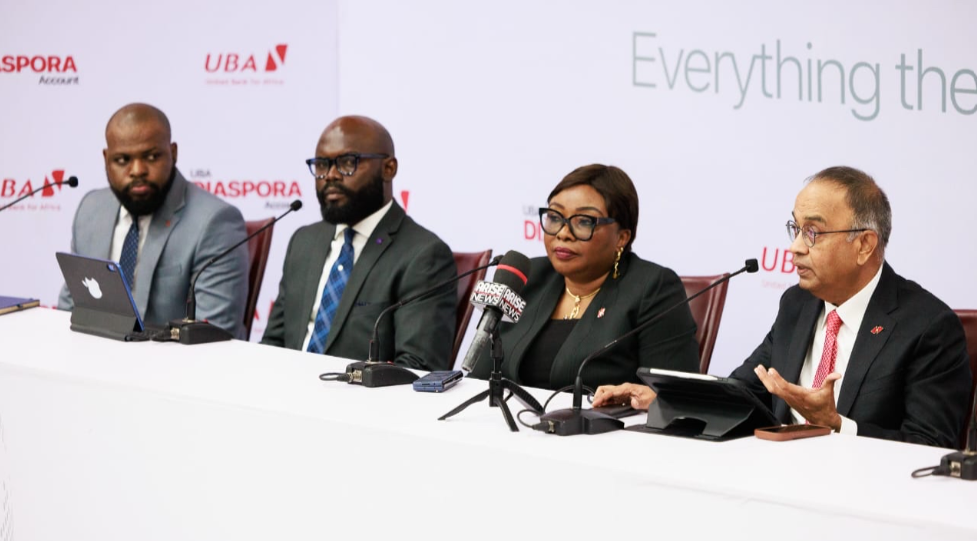 L-R: Head, Strategy, Research & Investor Relations, Africa Prudential, Joshua Omewah; Group Head, Sales, Retention and Growth, AVON, Ajibola Bakare; Managing Director, UBA Pension, Blessing Ogwu and Head, Diaspora Banking, Anant Rao, during UBA’s Panel session, themed: ’Beyond Banking: Powering the Diaspora Lifestyle,’ held at the UBA House Marina, in Lagos on Thursday