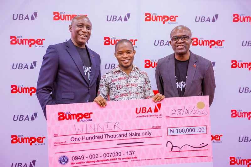 uba bumper account winners