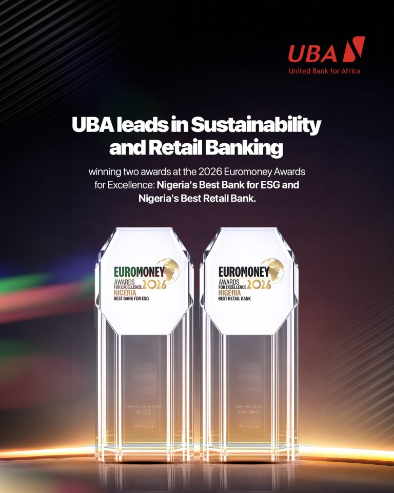 UBA Sweeps Top Honours at 2026 Euromoney Awards, Named Nigeria's Best ESG, Retail Bank